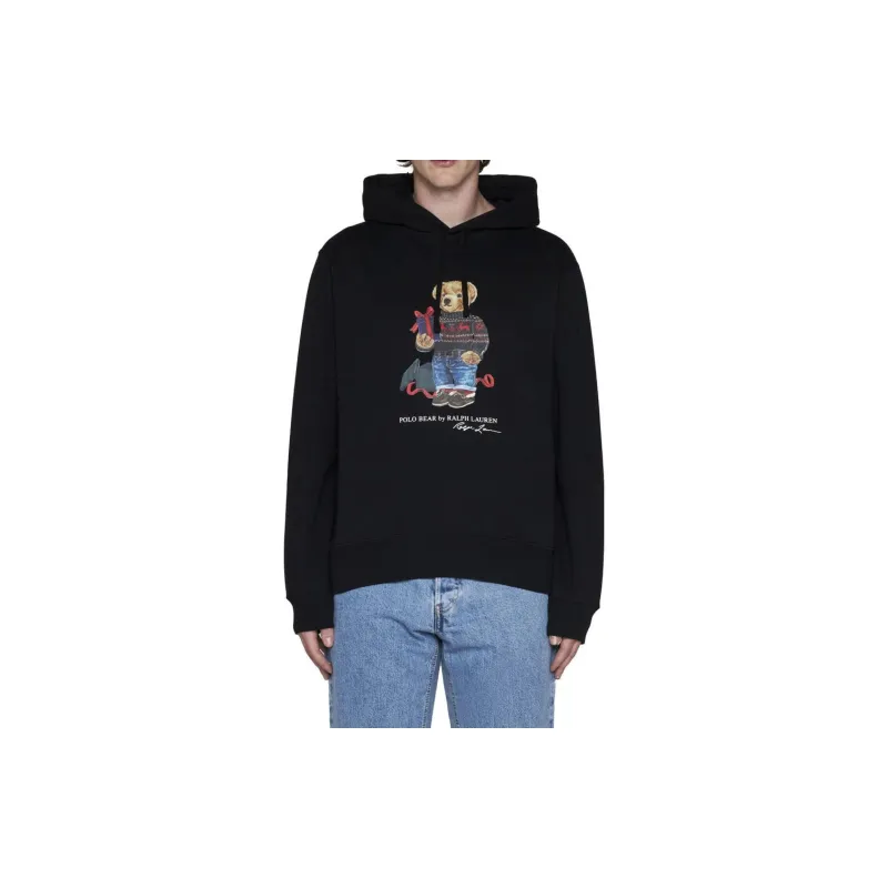 Polo Ralph Lauren Bear Printed Drawstring Hoodie-7