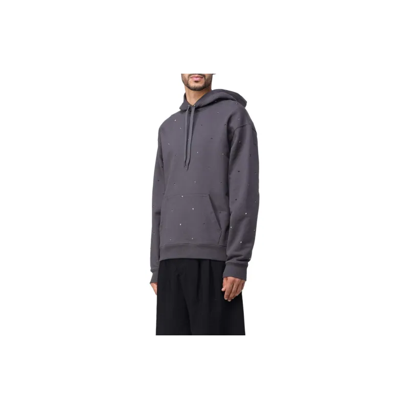 Valentino Stud Embellished Drawstring Hoodie-4