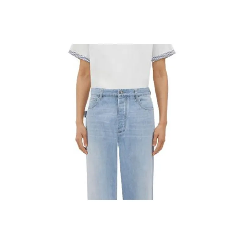 Bottega Veneta Jeans Men Light Blue-3