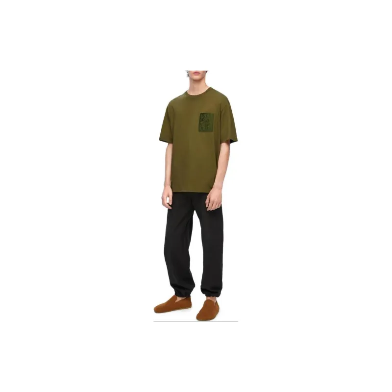 LOEWE T Shirt Men's Olive Green-1