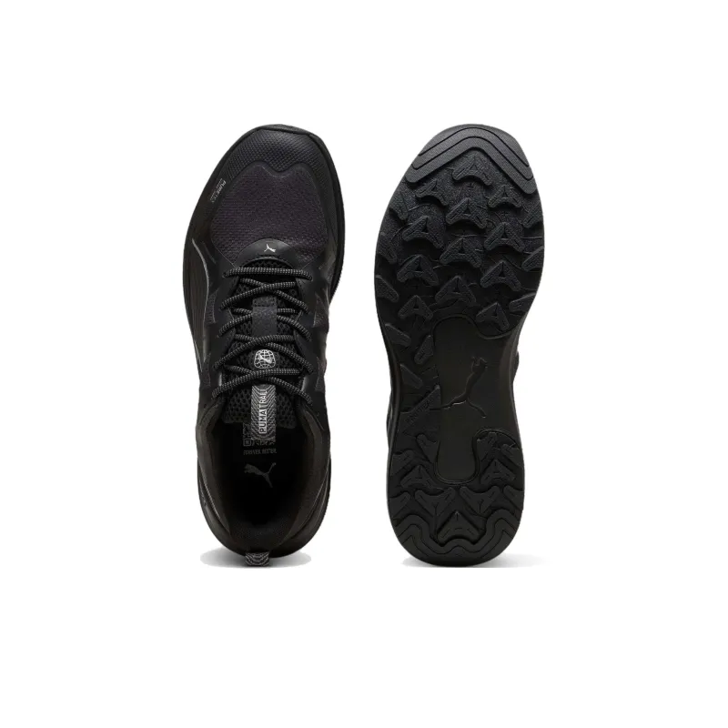 PUMA Reflect Lite Trail Anti Slip Wear Resistant Low Top Casual Running Shoes Men's Black-3