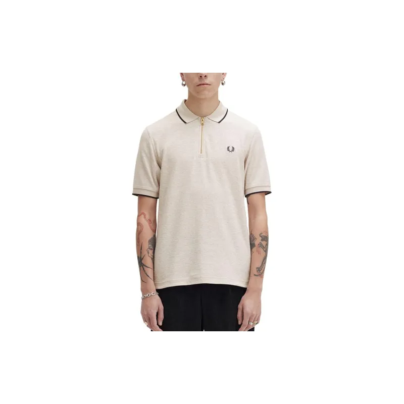 FRED PERRY FW24 Polo Shirt Men Beige-1