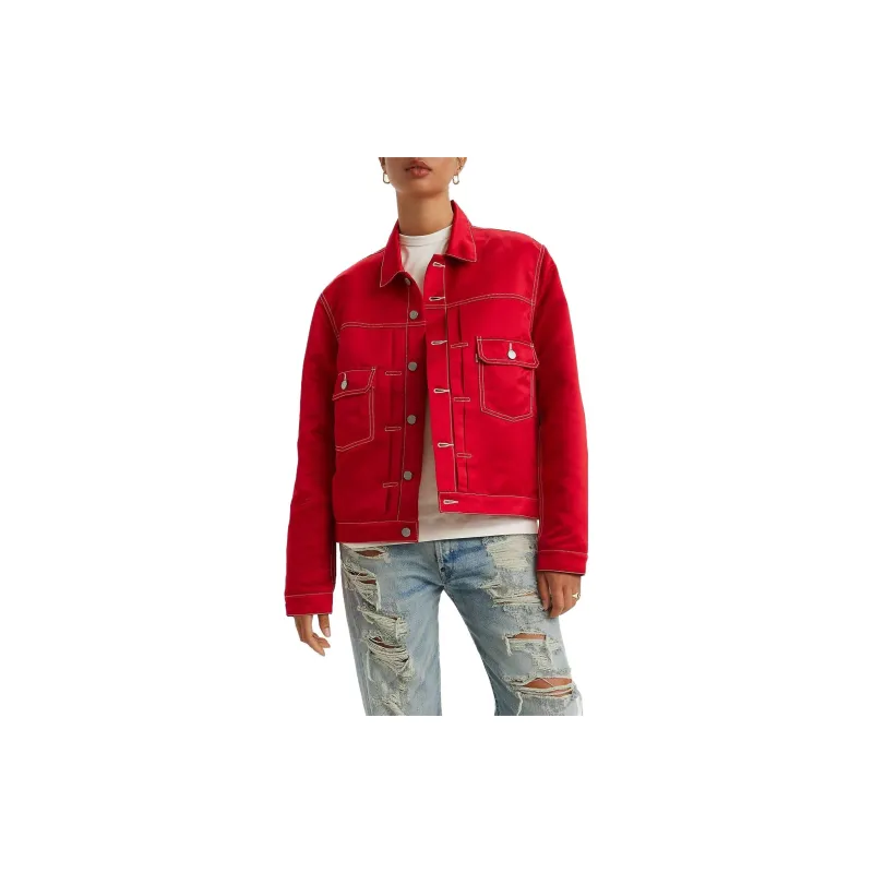 Kenzo X Levis LEVI'S X KENZO CO-BRAND Jackets Unisex Red-3