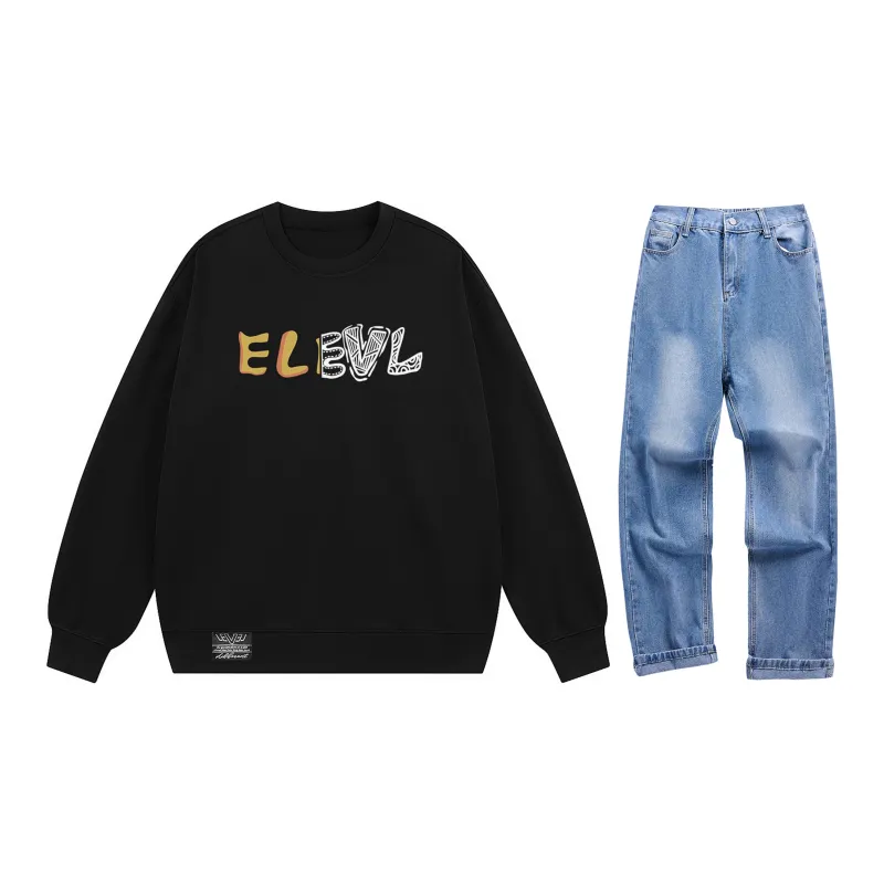 LEVEL Sweatshirt Sets Unisex-15