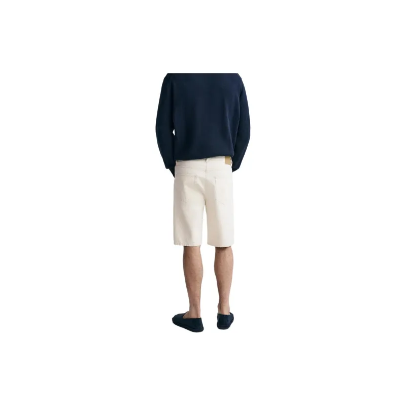 ZARA Denim Shorts Men's Frosted White-3