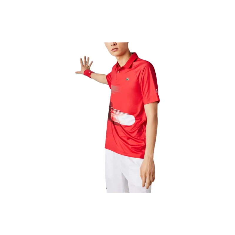 LACOSTE Polo Shirts Men Red-1