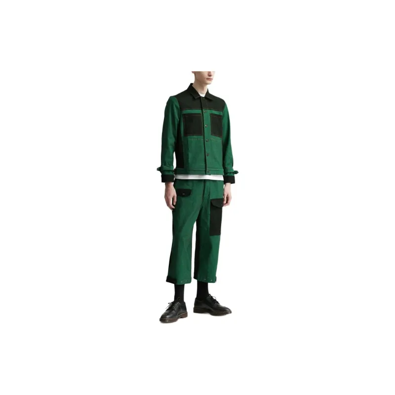 FRIED RICE Casual Pants Unisex Green-4