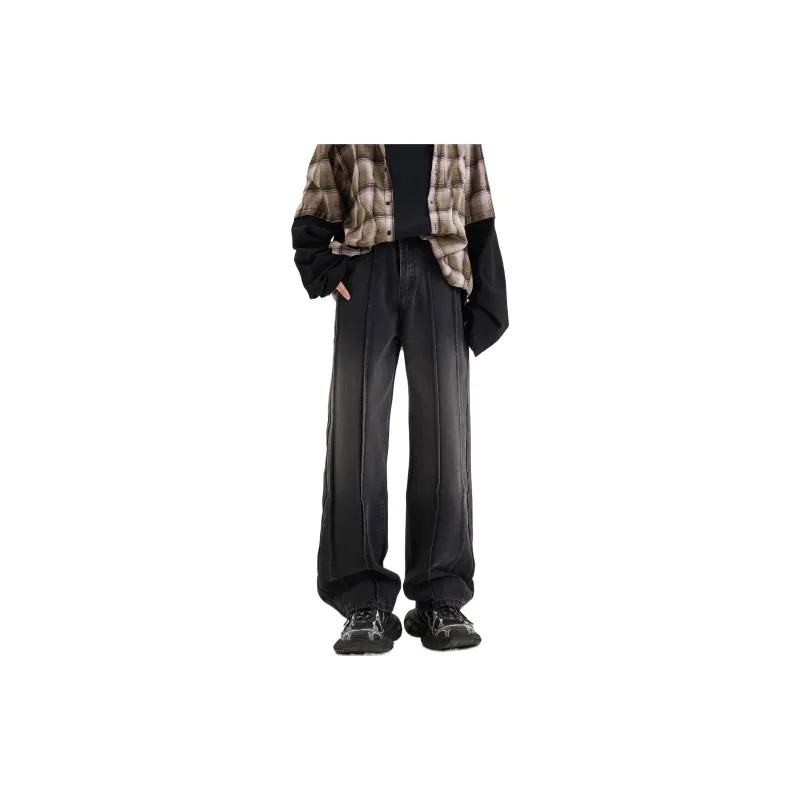 RCTAMY Jeans Unisex Black Gray-2