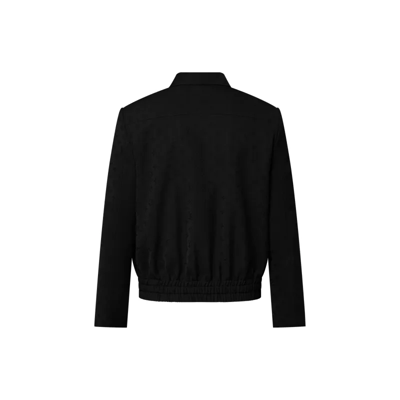 Lv Monogram Jacquard Wool Jet Pocket Blouson-1