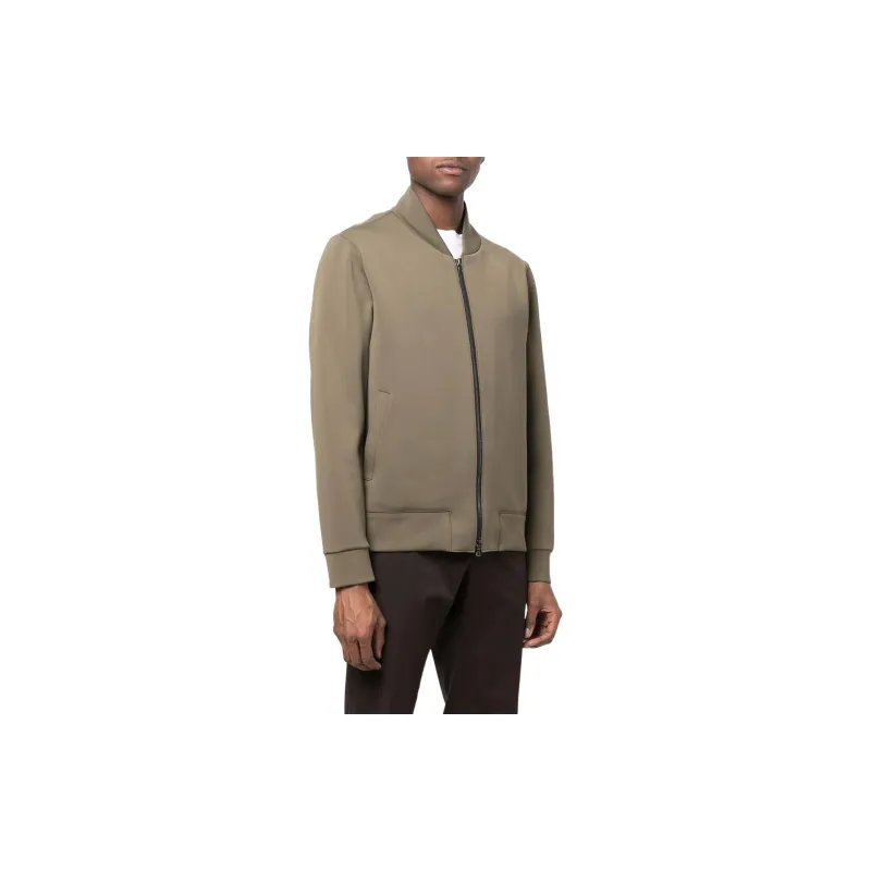 HARRIS WHARF LONDON Two pocket Zip up Bomber Jacket-2