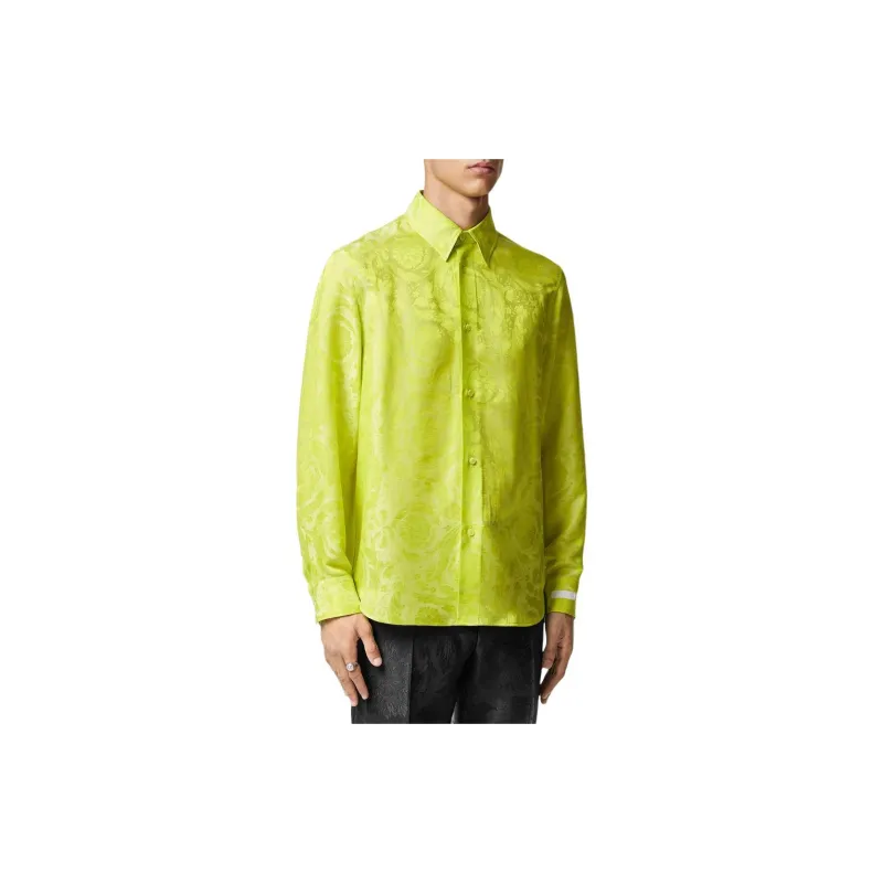 VERSACE SS24 Shirt Men's Ochre Yellow-1