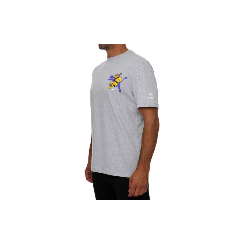 PUMA X BOKU T Shirts Men Gray-4