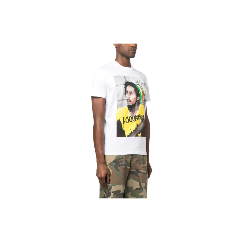 Dsquared2 Graphic Printed Crewneck T Shirt-3