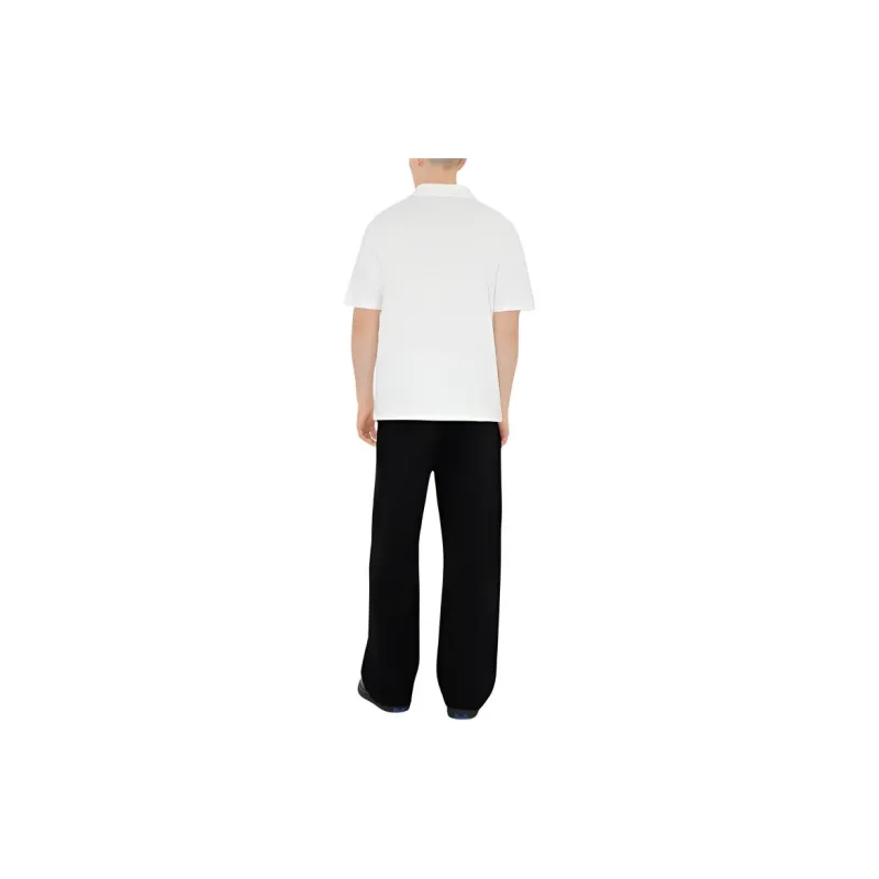 Burberry Logo patch Cotton Polo Shirt-3