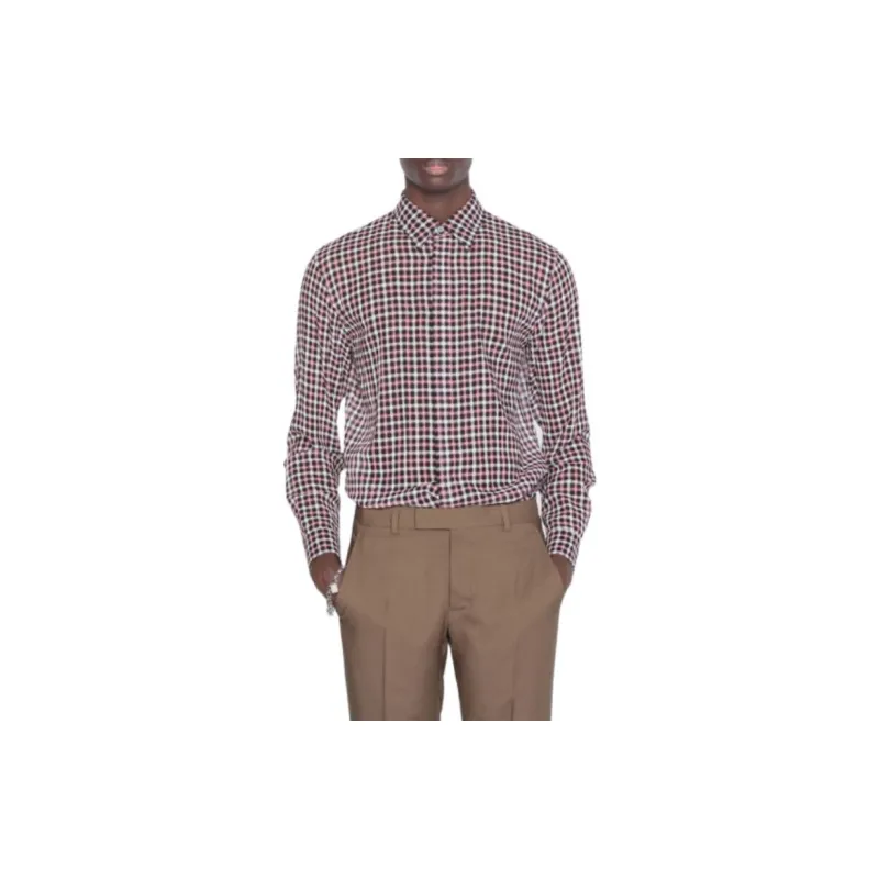DIOR Quarterly New Products Shirts Men Red-2