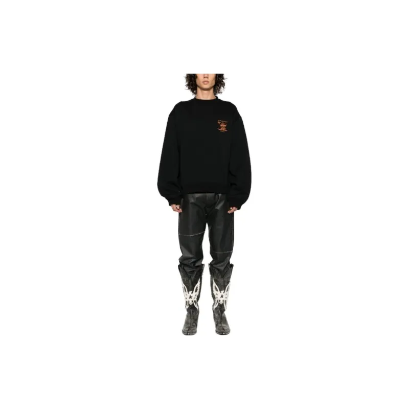 Y/Project Logo embroidered Organic Cotton Sweatshirt-1