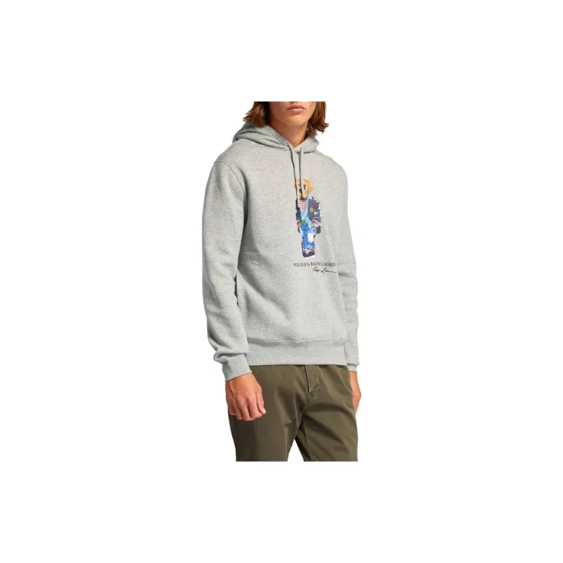Polo Ralph Lauren Bear Printed Drawstring Hoodie-3