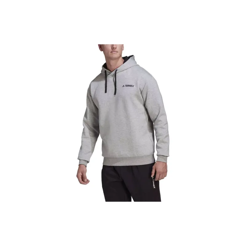 Adidas TX LOGO HOODY Sweatshirt Men's Gray-1