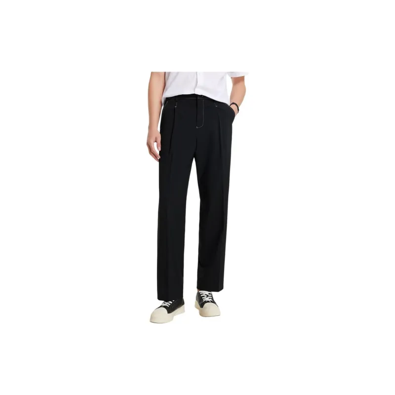 Jiumuwang Men's Pants Expert Spring Suit Trouser Men's Black-4