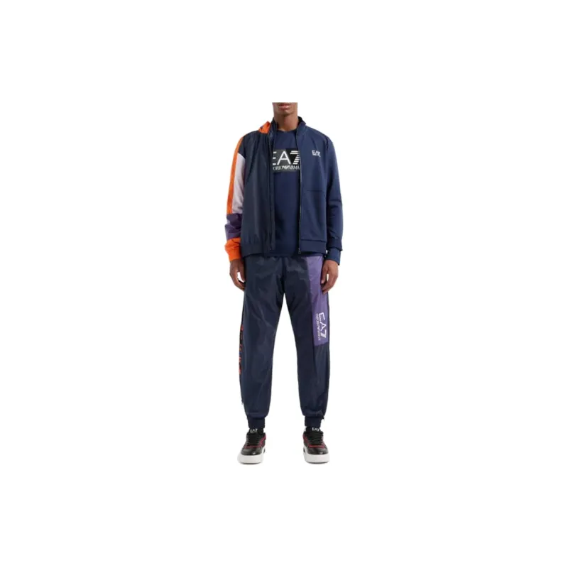 EMPORIO ARMANI EA7 SS24 T Shirt Men's Navy Blue-5