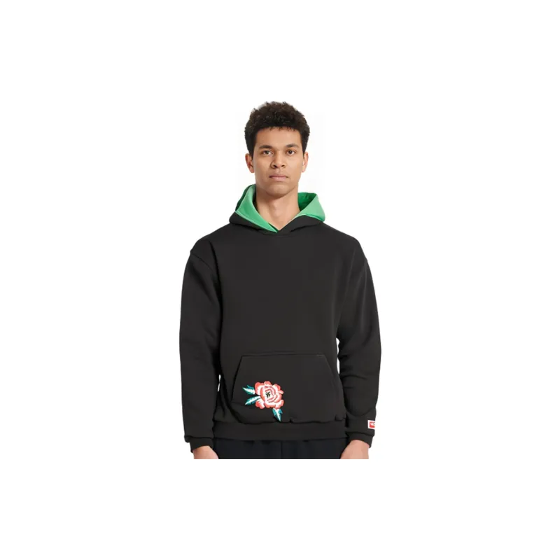 KENZO Embroidered motif Cotton Hoodie-6