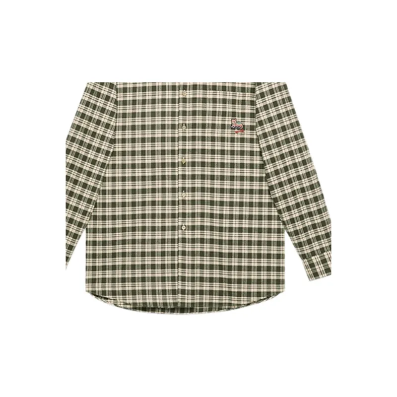 GUCCI Cat patch Checked Shirt-6