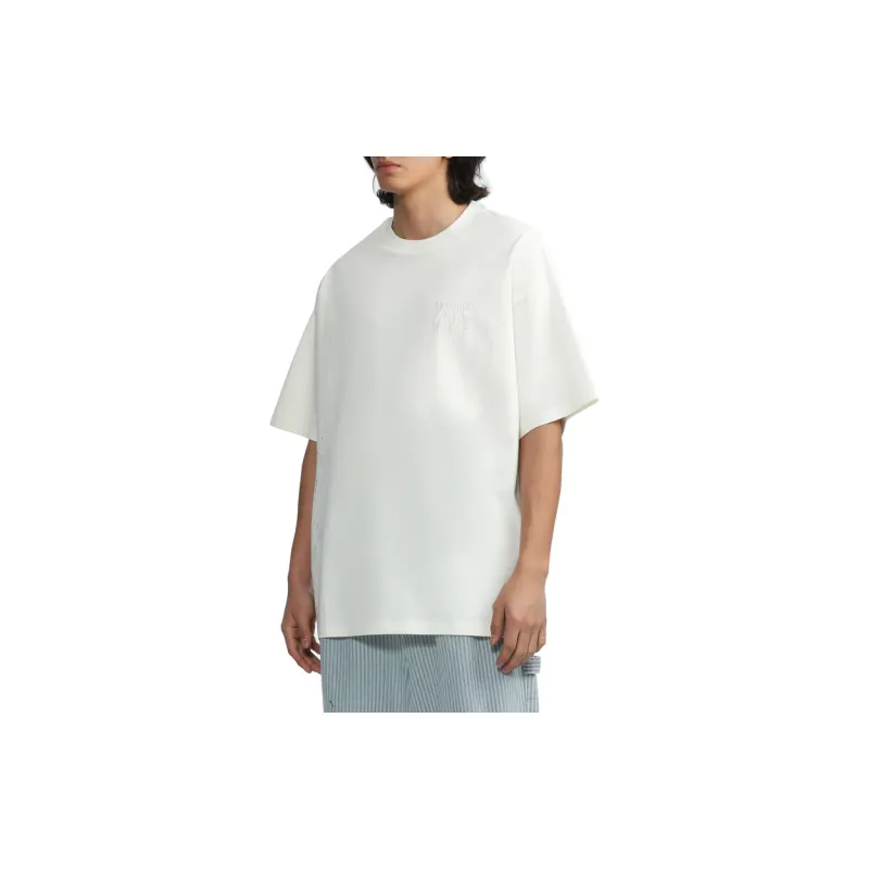 MUSIUM DIV Paint splatter detail Cotton T shirt-10