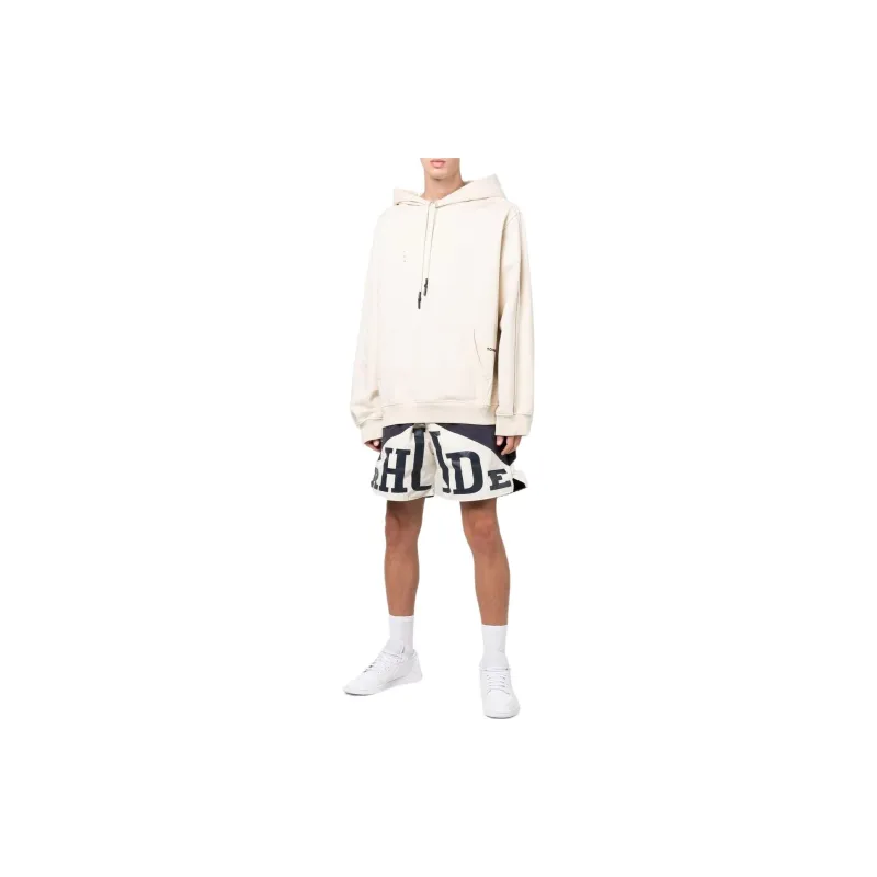 RHUDE Logo Printed Drawstring Shorts-1