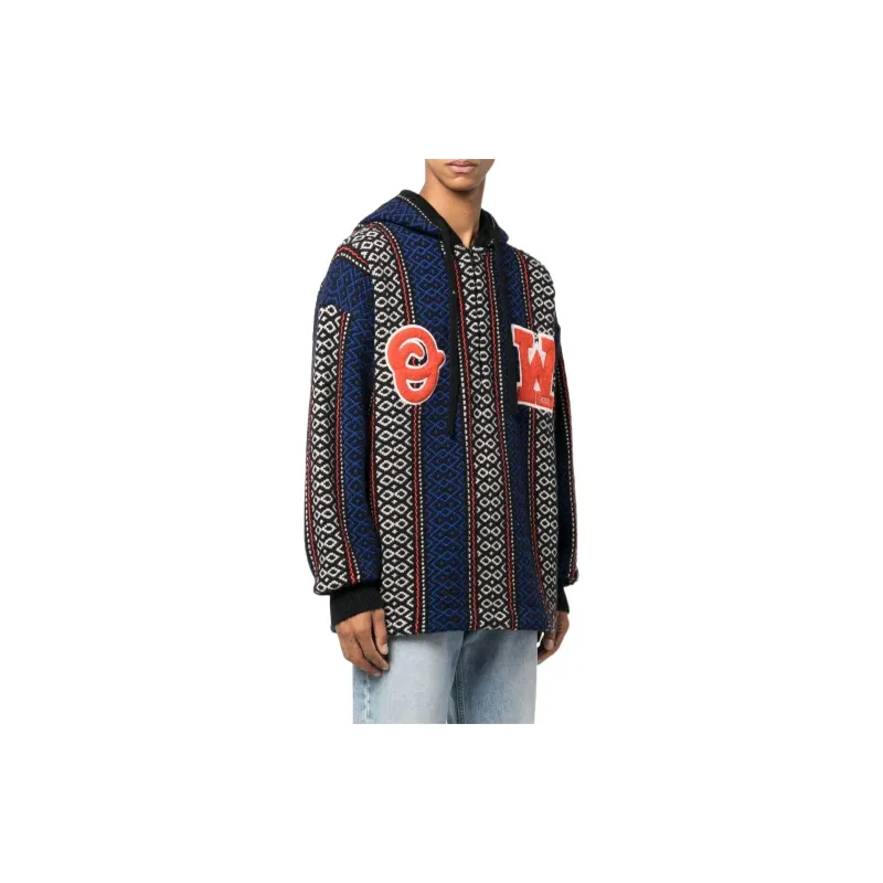 OFF-WHITE Baja Chunky Knit Hoodie -2