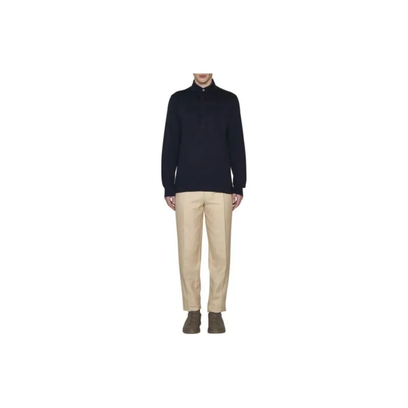 Ermenegildo Zegna Long Sleeve Polo Shirt-1