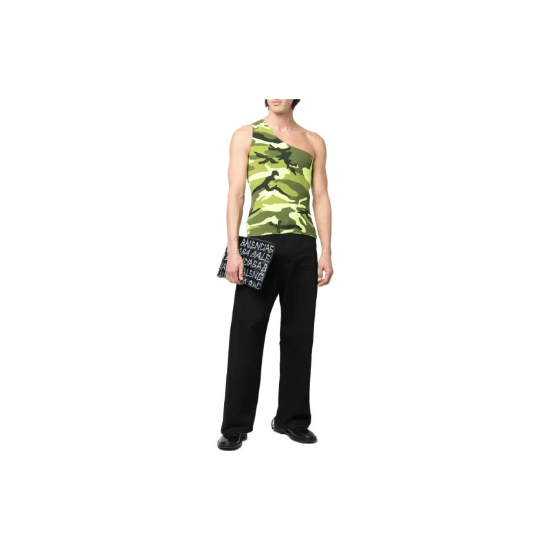 Balenciaga SS22 Tank Tops Men's Green-1