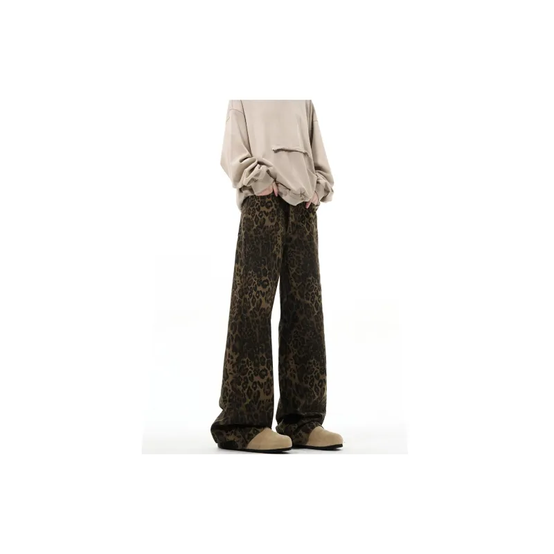 FOREVER 21 Jeans Unisex Leopard Print-4