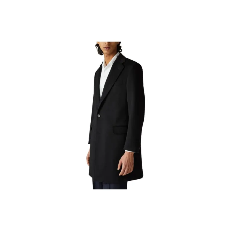 Loro Piana Coats Men Black-2