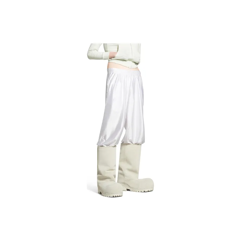 Balenciaga FW24 Knitted Sports Pants Loose Fit Style Unisex White-6