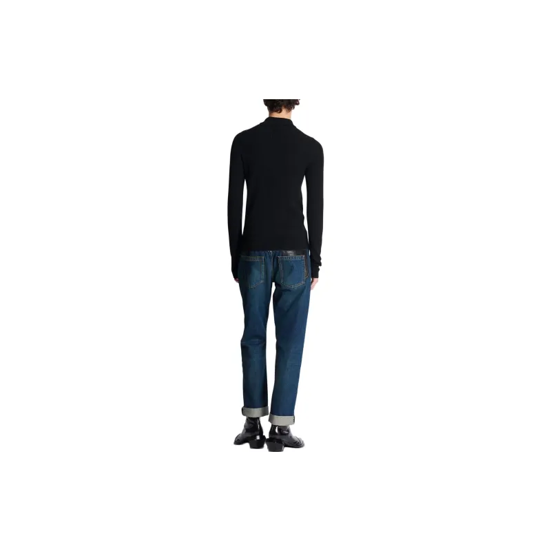 BALMAIN Monogram buttons Merino Wool Jumper-2