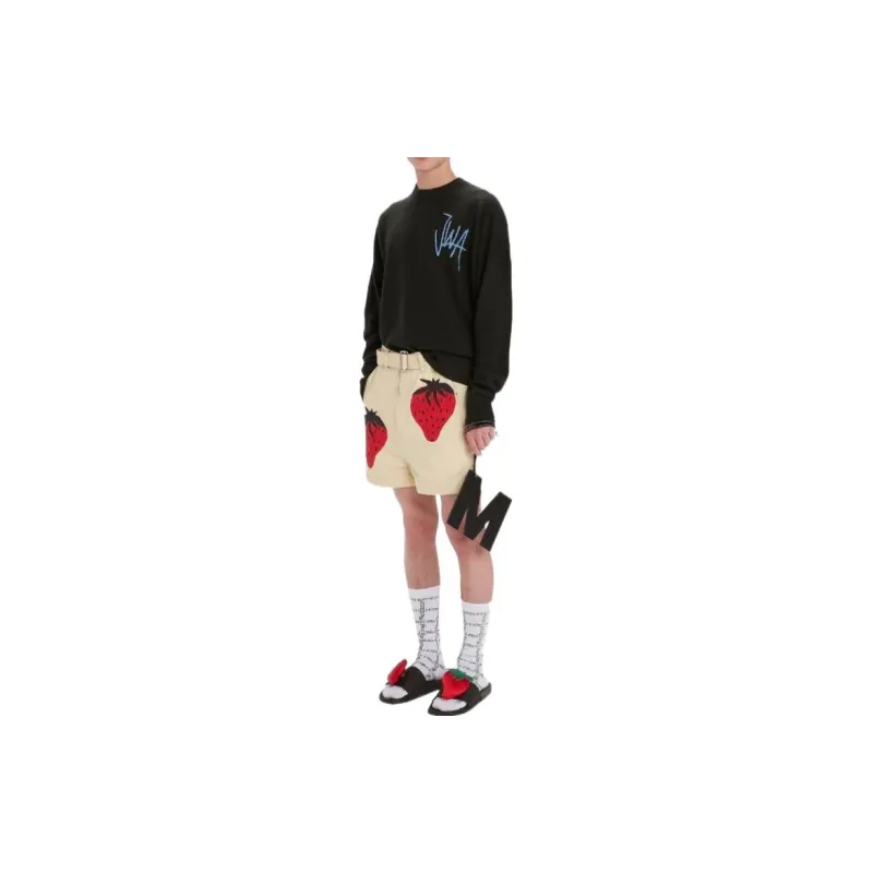 JW Anderson Strawberry print Chino Shorts-3