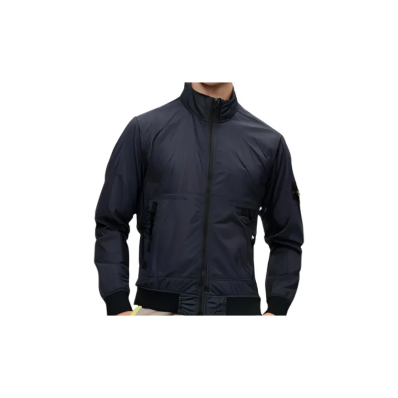 STONE ISLAND Logo patch Sleeve Bomber Jacket-5