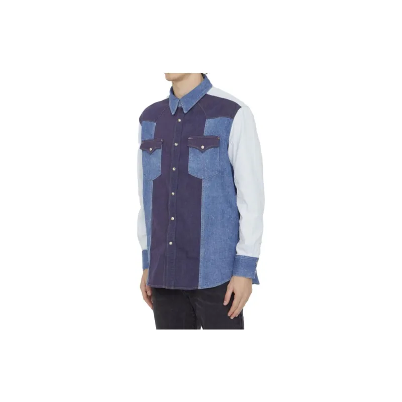 CELINE Western Patchwork Shirt-1