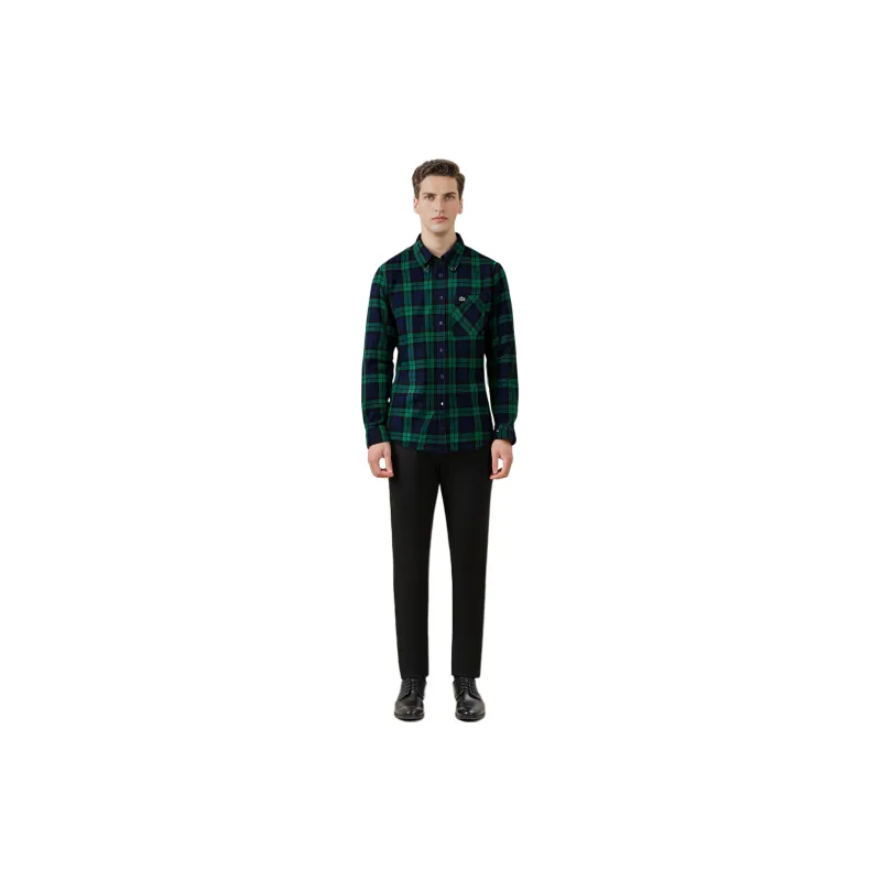 LACOSTE Shirts Men Turquoise-2