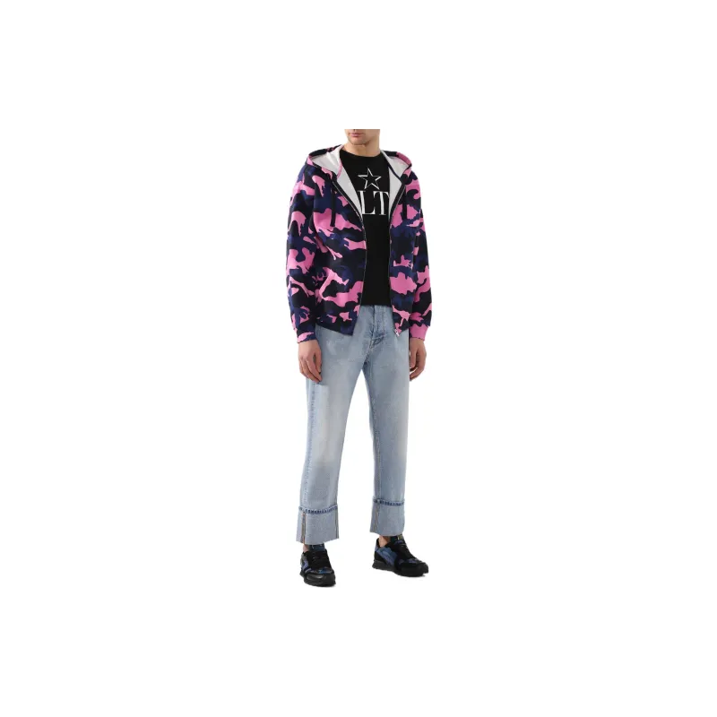Valentino Sweatshirt Men's Camouflage Pink-3