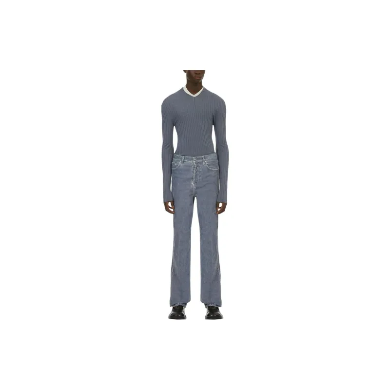 Ferragamo Logo patch Straight leg Jeans-1