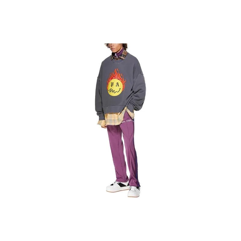 PALM ANGELS Burning Head Crewneck-2