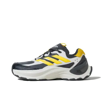 Adidas Maxxwavy Anti Slip Wear Resistant Low Top Chunky Sneakers Unisex Dark Gray Silver Yellow