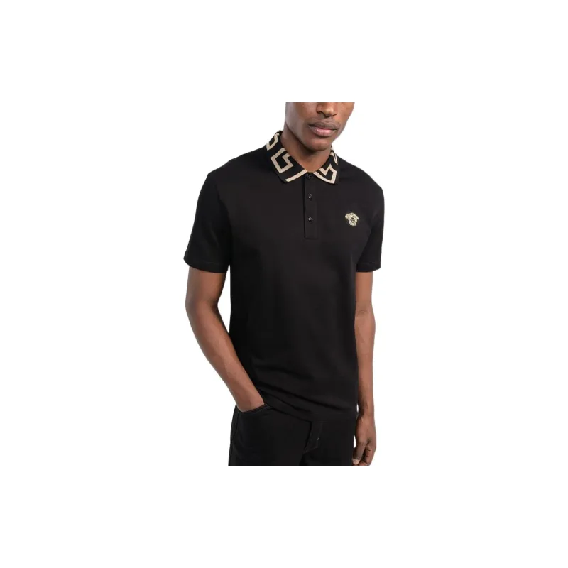 VERSACE VERSACE FW22 Polo Shirt Men's Black-3