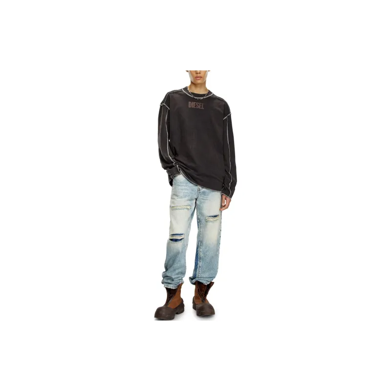 DIESEL FW24 T Shirt Men's Dark Gray-1
