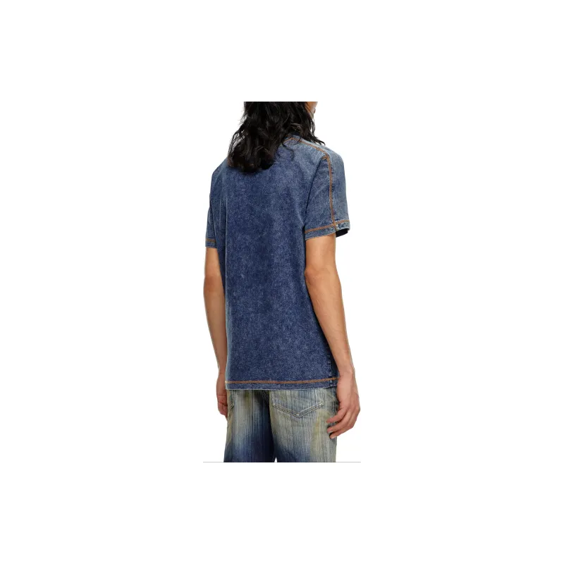 DIESEL T Swind Logo Patch Polo Shirt-3