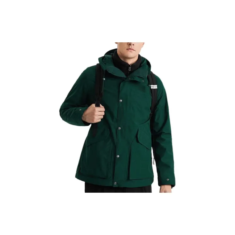 THE NORTH FACE City Outdoor Collection FW22 Outdoor Hiking Waterproof And Windproof Windbreaker Jacket Men's Green-4