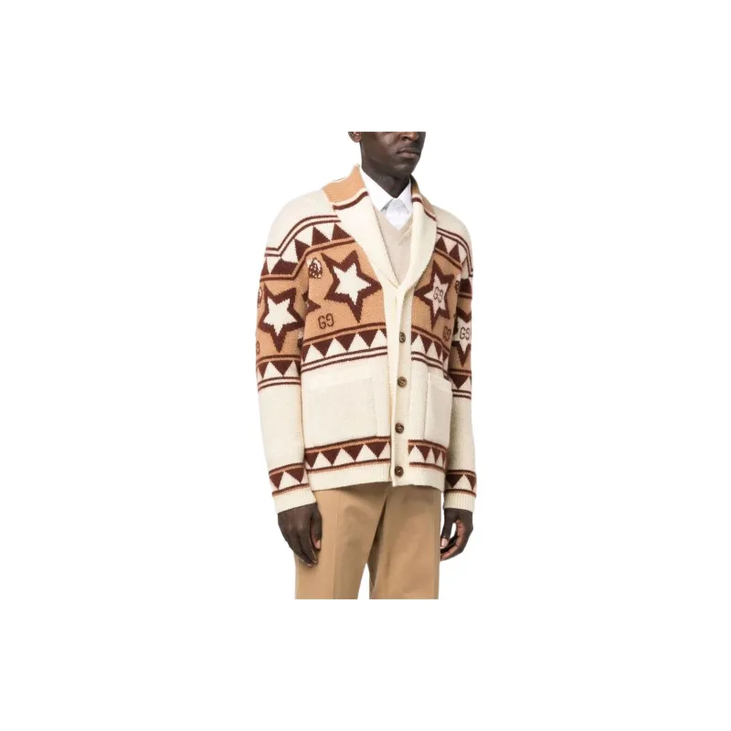 GUCCI Star pattern Button up Cardigan-3