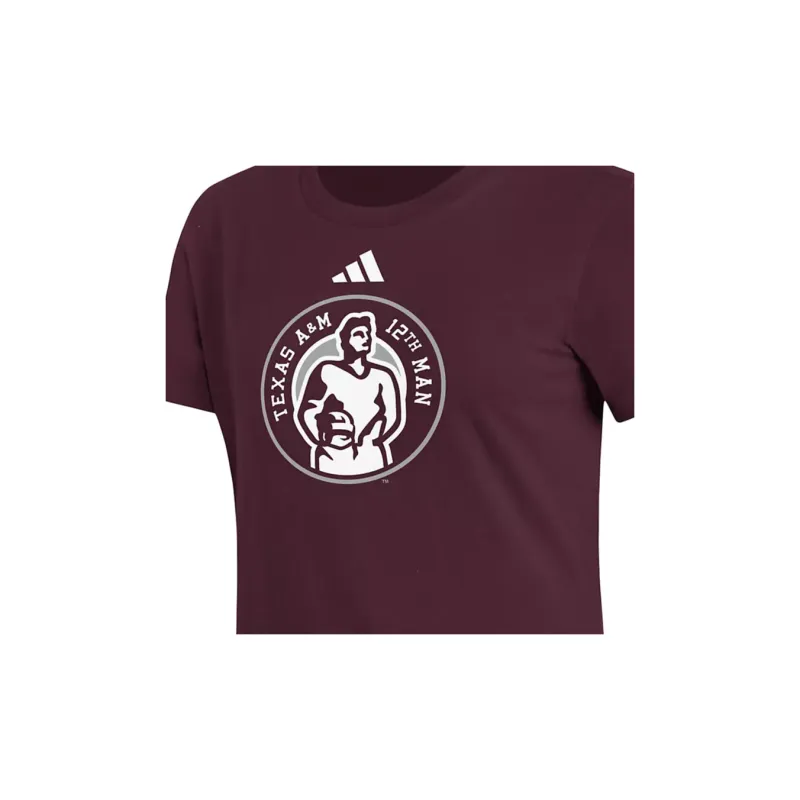 Adidas T-Shirts Women's Burgundy-2