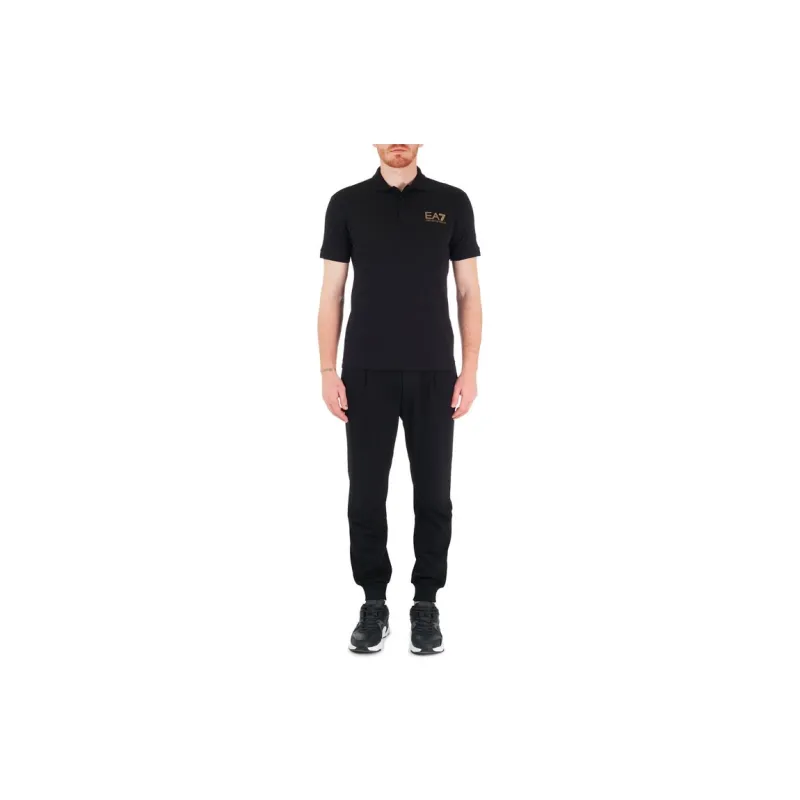 EMPORIO ARMANI EA7 Polo Shirt Men's Black-4